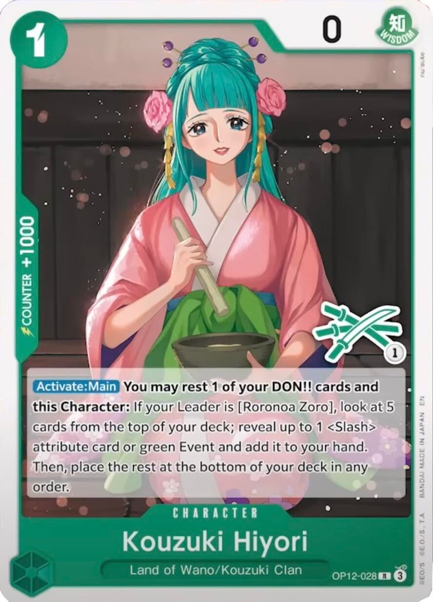 Image for Kouzuki Hiyori (Zoro Deck) (OP12-028) (LT-01) - One Piece Card Game