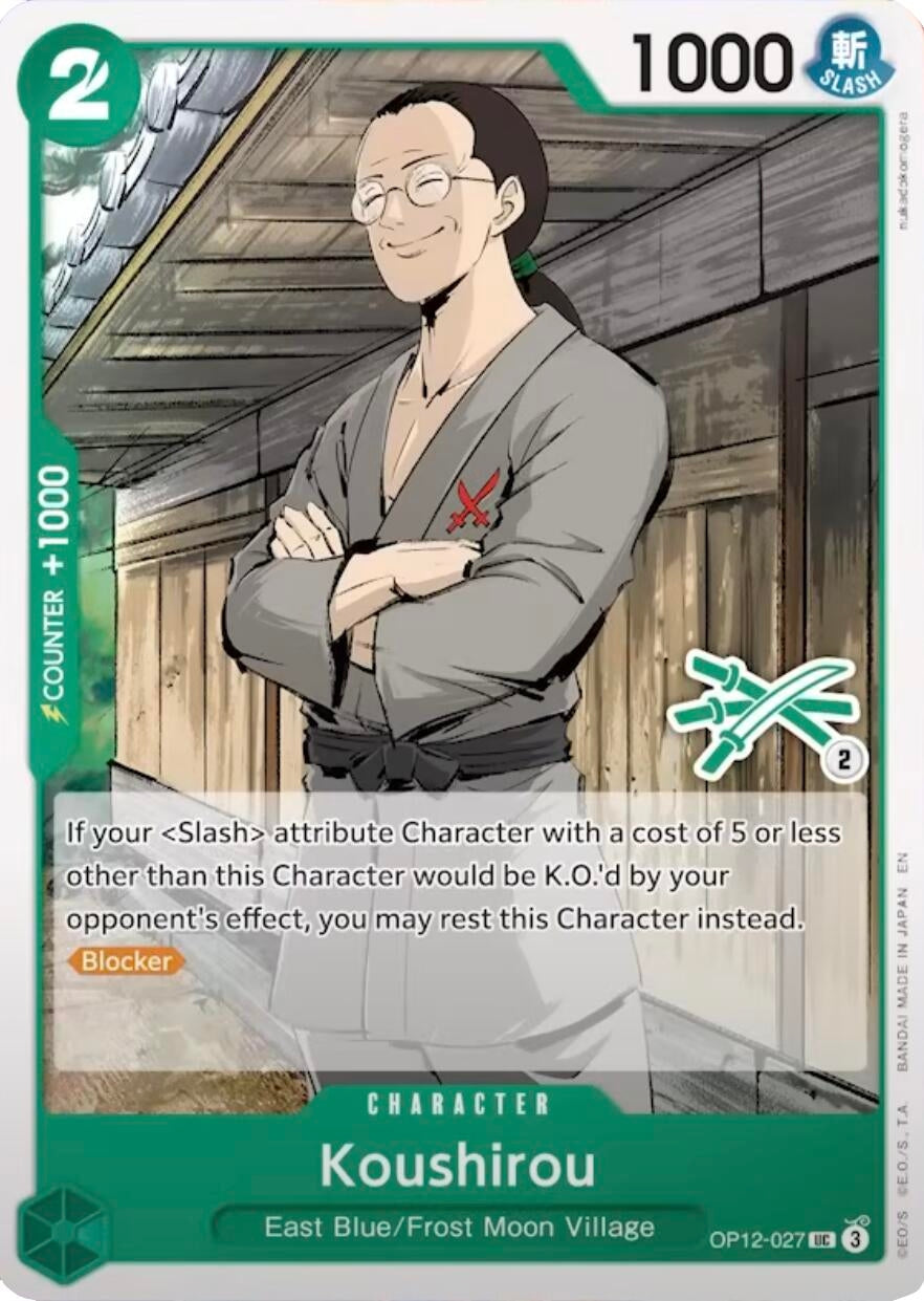 Image for Koushirou (Zoro Deck) (OP12-027) (LT-01) - One Piece Card Game