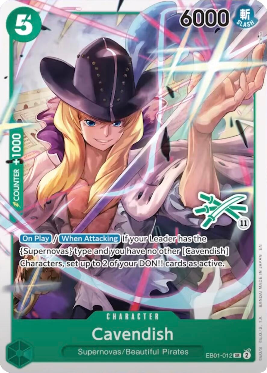 Image for Cavendish (Zoro Deck) (EB01-012) (LT-01) - One Piece Card Game