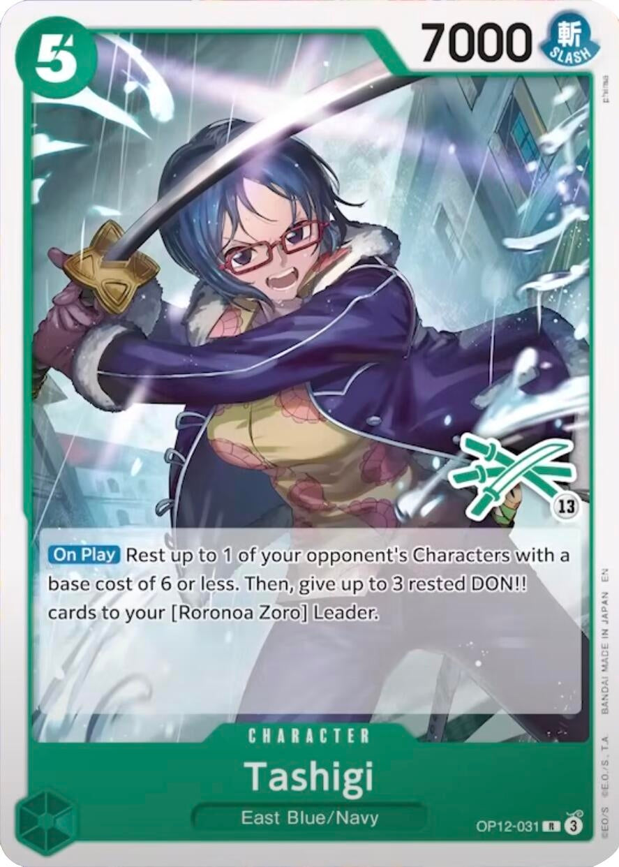 Image for Tashigi (Zoro Deck) (OP12-031) (LT-01) - One Piece Card Game