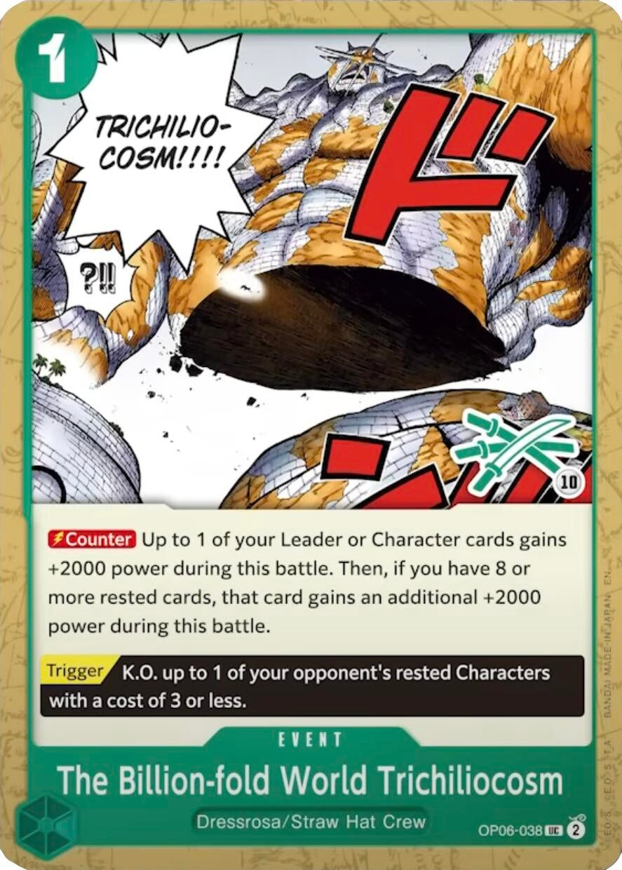 Image for The Billion-fold World Trichiliocosm (Zoro Deck) (OP06-038) (LT-01) - One Piece Card Game