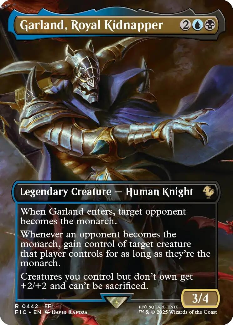 Image for Garland, Royal Kidnapper (Borderless) (442) (FIC) - Magic: The Gathering