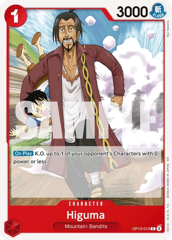 Image for Higuma (OP13-013) (OP13) - One Piece Card Game