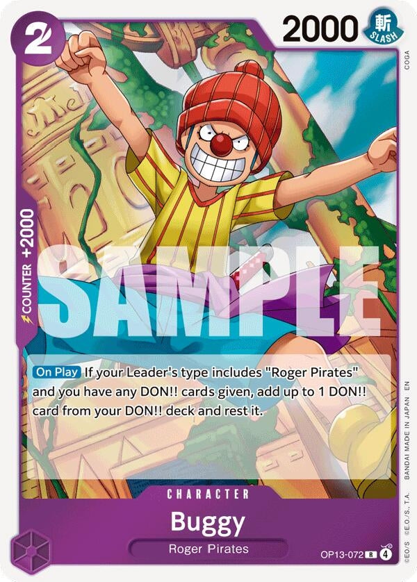 Image for Buggy (OP13-072) (OP13) - One Piece Card Game