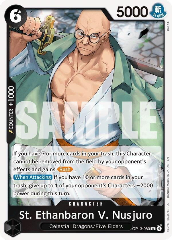 Image for St. Ethanbaron V. Nusjuro (OP13-080) (OP13) - One Piece Card Game