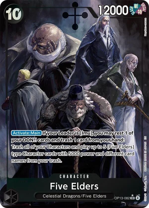 Image for Five Elders (Alternate Art) (OP13-082) (OP13) - One Piece Card Game