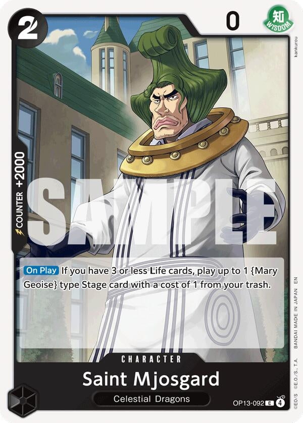 Image for Saint Mjosgard (OP13-092) (OP13) - One Piece Card Game