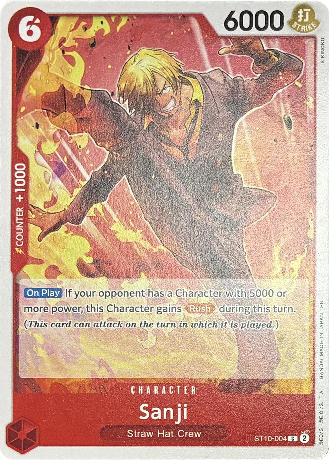 Image for Sanji - ST10-004 (ST10-004) (LT-01) - One Piece Card Game