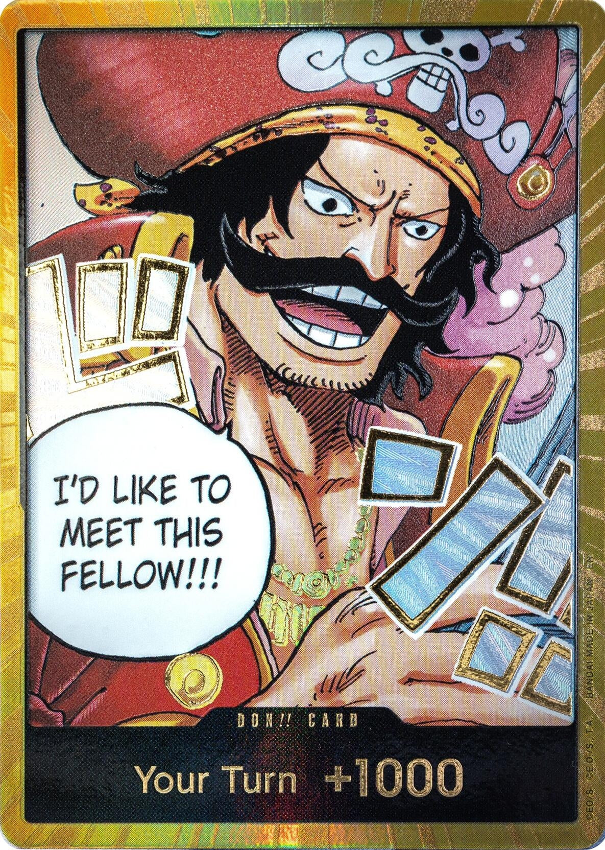 Image for DON!! Card (Gol.D.Roger) (Gold) (OP13) - One Piece Card Game
