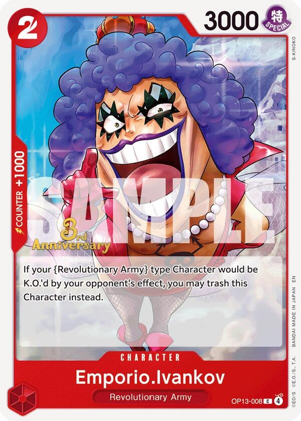Image for Emporio.Ivankov (OP13-008) (OP13 ANN) - One Piece Card Game