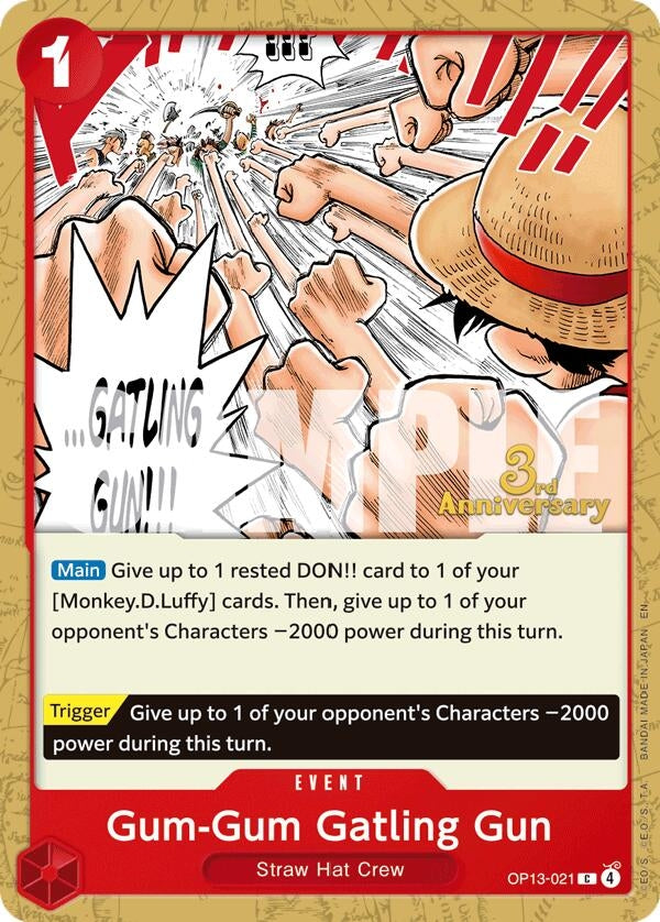Image for Gum-Gum Gatling Gun (OP13-021) (OP13 ANN) - One Piece Card Game