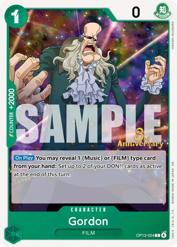 Image for Gordon (OP13-024) (OP13 ANN) - One Piece Card Game