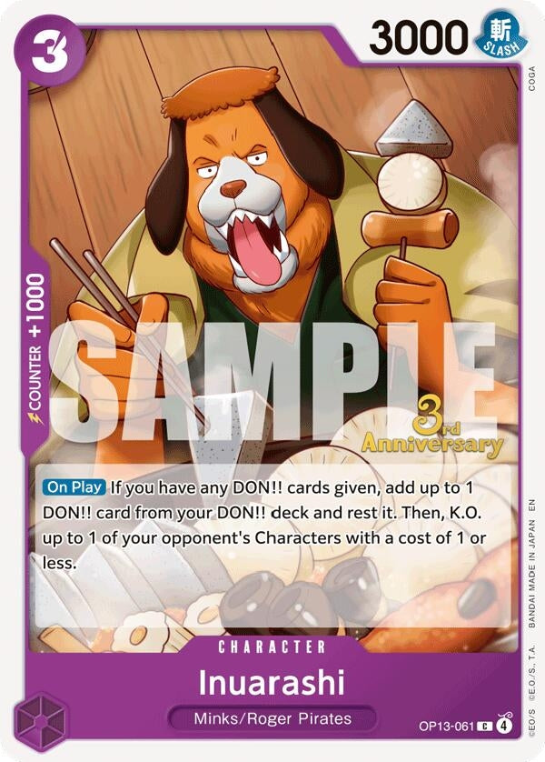 Image for Inuarashi (OP13-061) (OP13 ANN) - One Piece Card Game