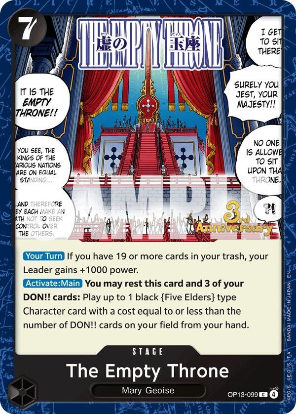 Image for The Empty Throne (OP13-099) (OP13 ANN) - One Piece Card Game