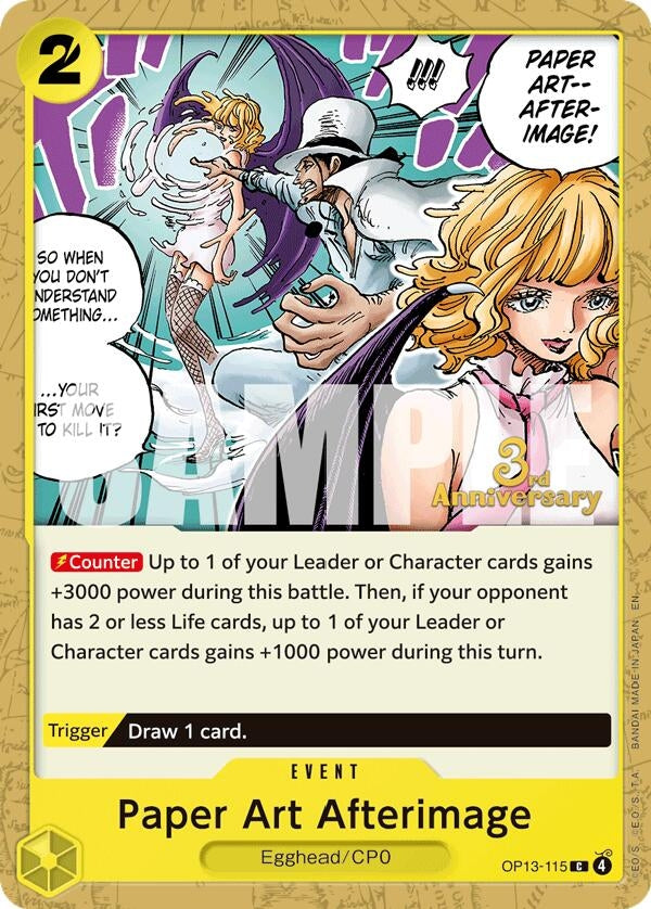 Image for Paper Art Afterimage (OP13-115) (OP13 ANN) - One Piece Card Game