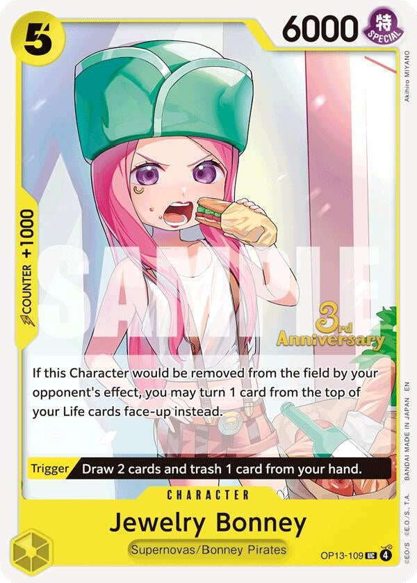 Image for Jewelry Bonney (109) (OP13-109) (OP13 ANN) - One Piece Card Game