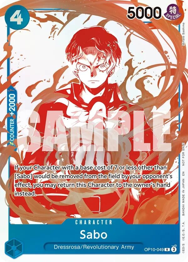 Image for Sabo - OP10-049 (3rd Anniversary Treasure Campaign Pack) (OP10-049) (OP-PR) - One Piece Card Game