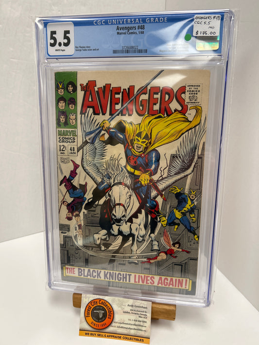 Avengers #48 (White Pages) {CGC 5.5}