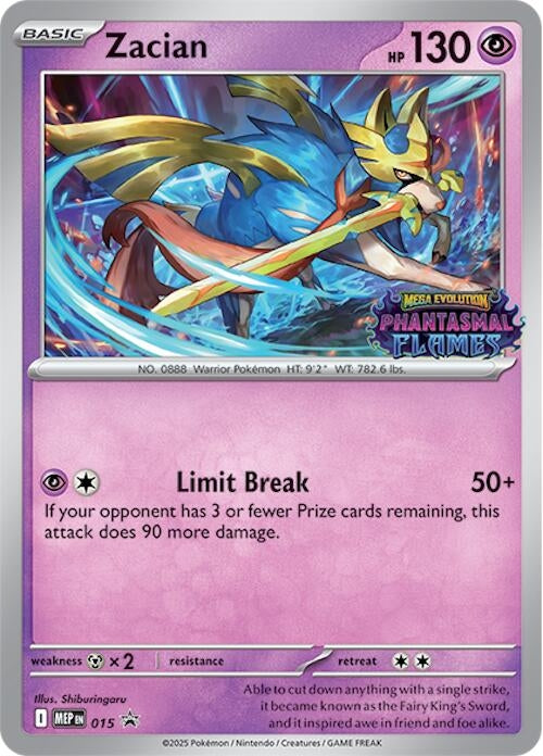 Image for Zacian (Prerelease) (015) (MEP) - Pokemon
