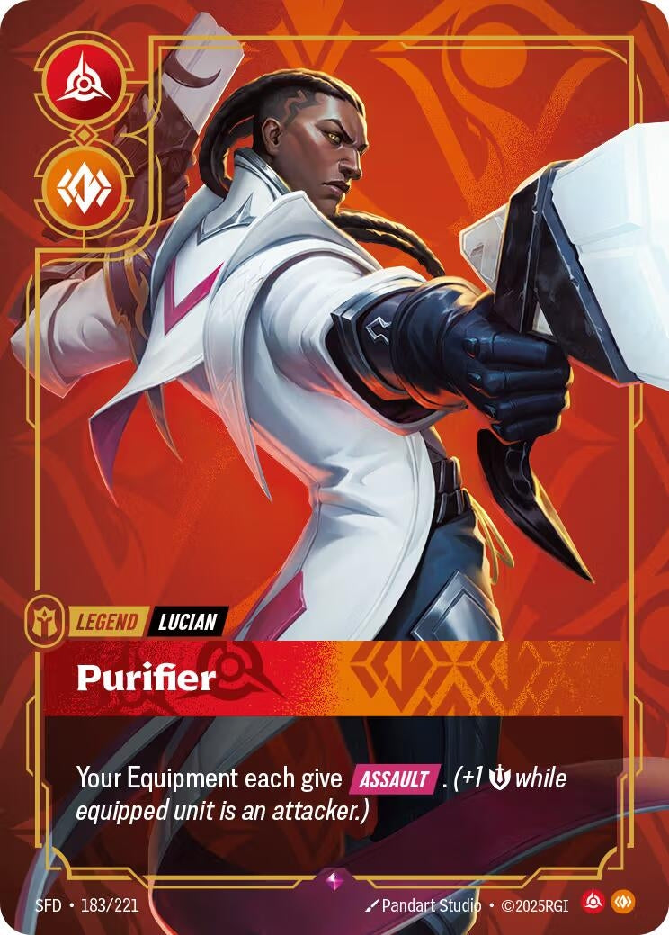 Image for Lucian - Purifier (183/221) (SFD) - Riftbound: League of Legends Trading Card Game