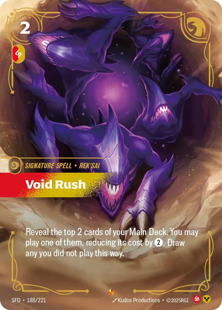 Image for Void Rush (188/221) (SFD) - Riftbound: League of Legends Trading Card Game