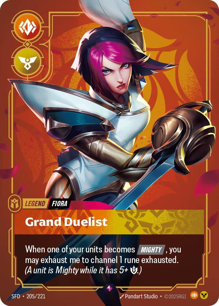 Image for Fiora - Grand Duelist (205/221) (SFD) - Riftbound: League of Legends Trading Card Game