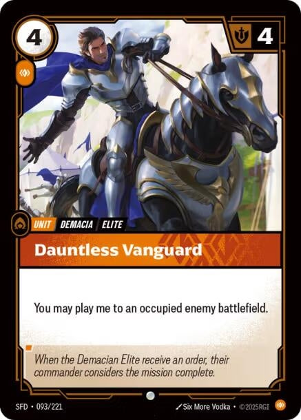 Image for Dauntless Vanguard (093/221) (SFD) - Riftbound: League of Legends Trading Card Game