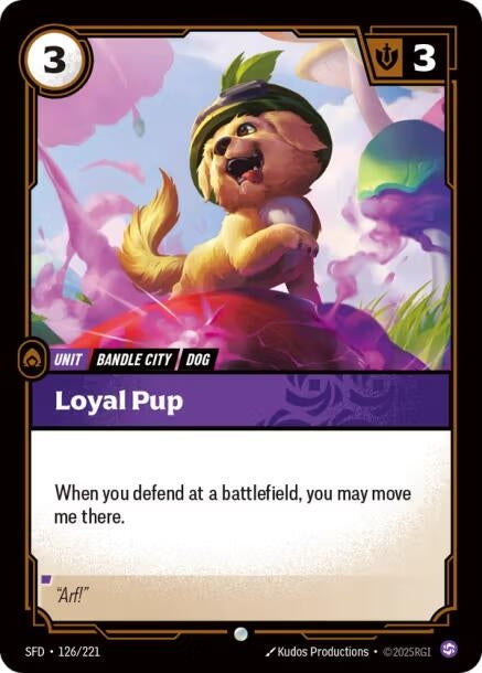 Image for Loyal Pup (126/221) (SFD) - Riftbound: League of Legends Trading Card Game