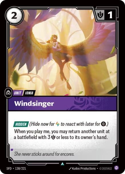 Image for Windsinger (138/221) (SFD) - Riftbound: League of Legends Trading Card Game