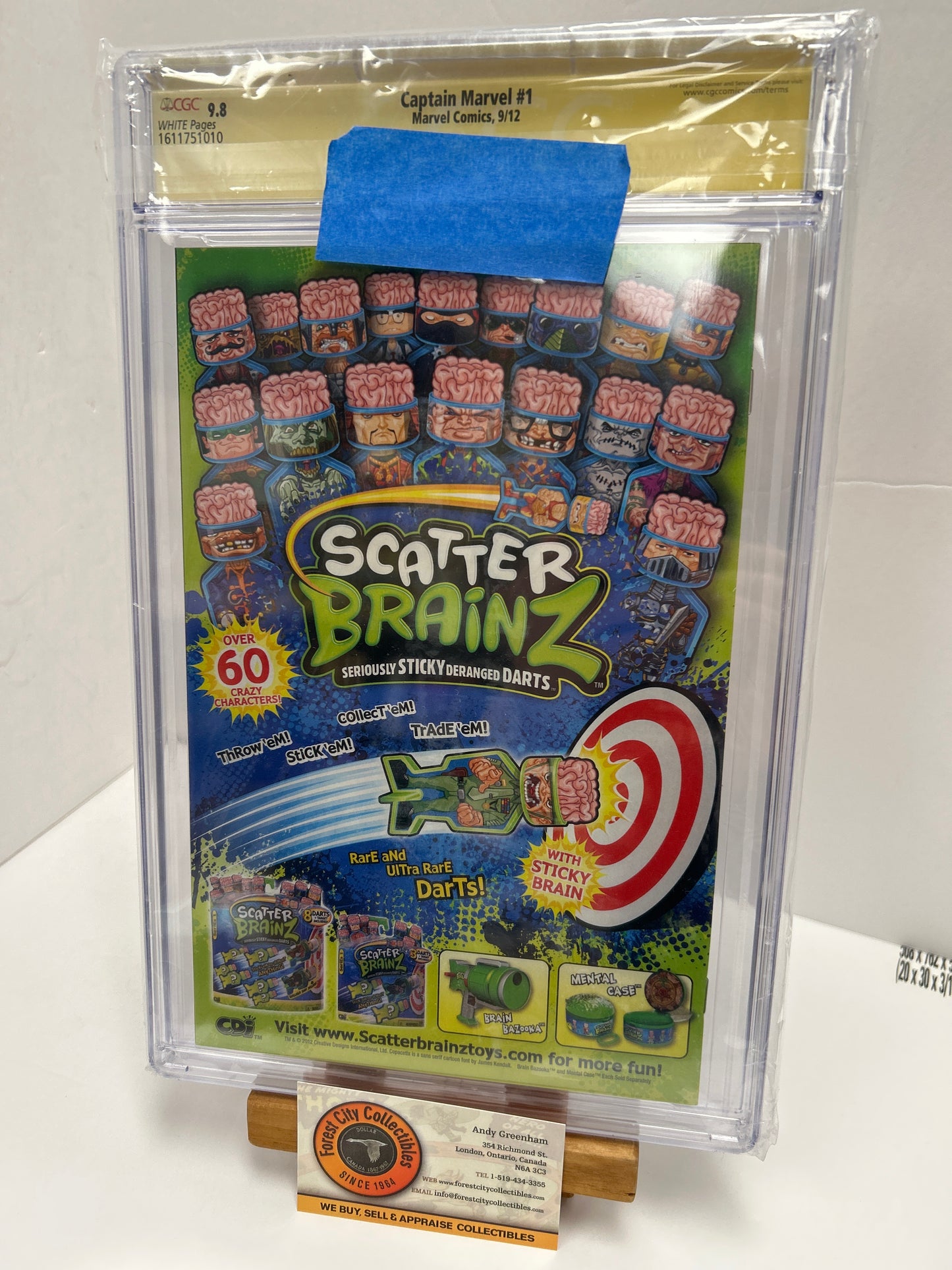 Captain Marvel #1 (White Pages) {CGC 9.8} Signed by Ed Mcguinness