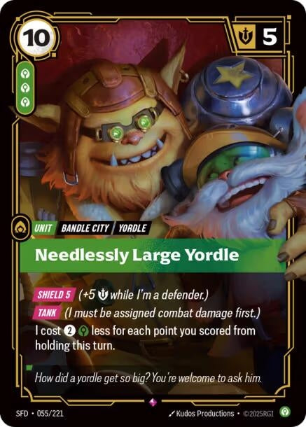 Image for Needlessly Large Yordle (055/221) (SFD) - Riftbound: League of Legends Trading Card Game