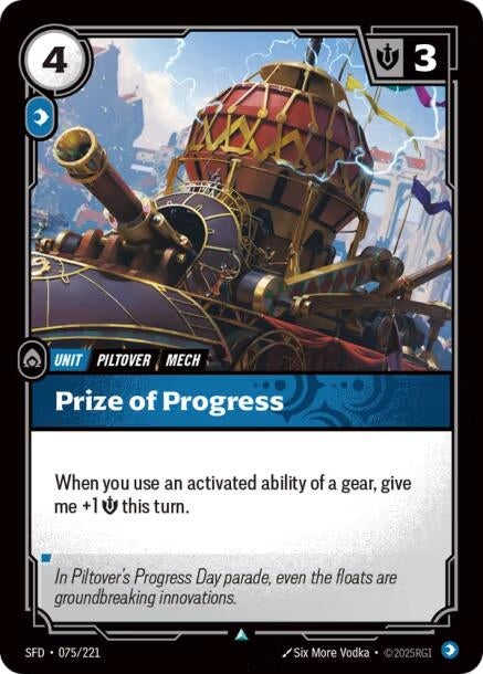 Image for Prize of Progress (075/221) (SFD) - Riftbound: League of Legends Trading Card Game