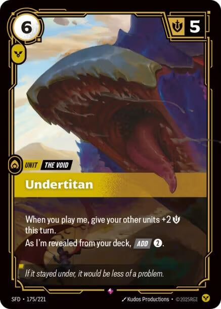 Image for Undertitan (175/221) (SFD) - Riftbound: League of Legends Trading Card Game