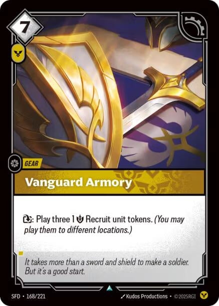 Image for Vanguard Armory (168/221) (SFD) - Riftbound: League of Legends Trading Card Game