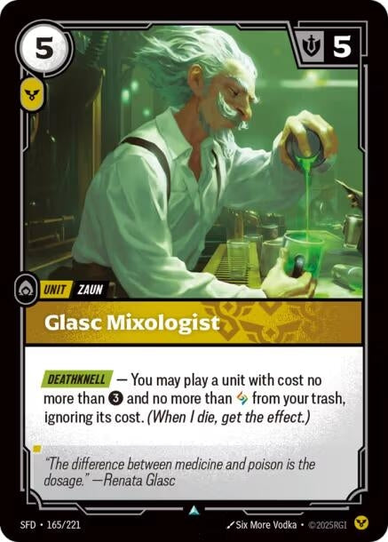 Image for Glasc Mixologist (165/221) (SFD) - Riftbound: League of Legends Trading Card Game