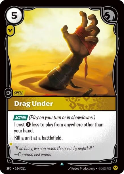 Image for Drag Under (164/221) (SFD) - Riftbound: League of Legends Trading Card Game