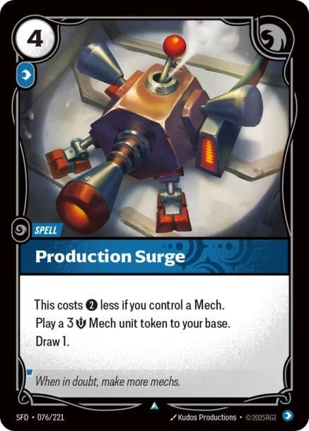 Image for Production Surge (076/221) (SFD) - Riftbound: League of Legends Trading Card Game