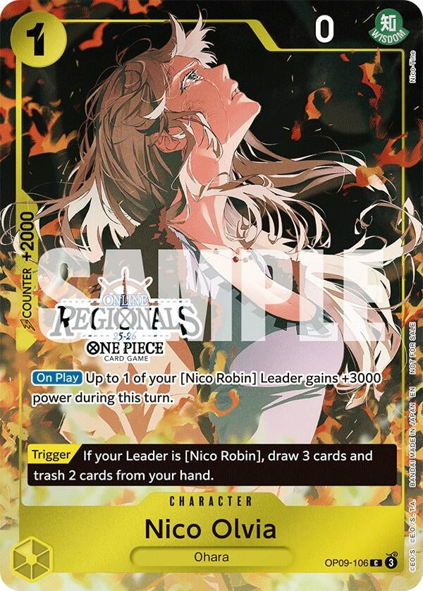 Image for Nico Olvia (Online Regional Participation Pack 2025 Vol.1) (OP09-106) (OP-PR) - One Piece Card Game