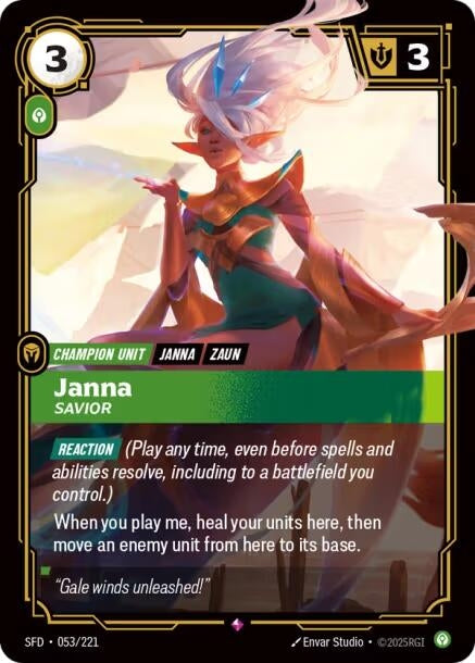 Image for Janna - Savior (053/221) (SFD) - Riftbound: League of Legends Trading Card Game