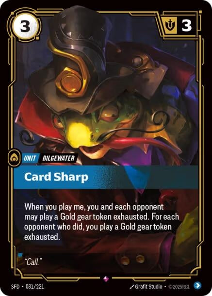 Image for Card Sharp (081/221) (SFD) - Riftbound: League of Legends Trading Card Game
