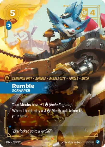 Image for Rumble - Scrapper (089/221) (SFD) - Riftbound: League of Legends Trading Card Game