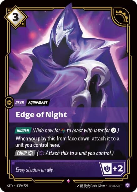 Image for Edge of Night (139/221) (SFD) - Riftbound: League of Legends Trading Card Game