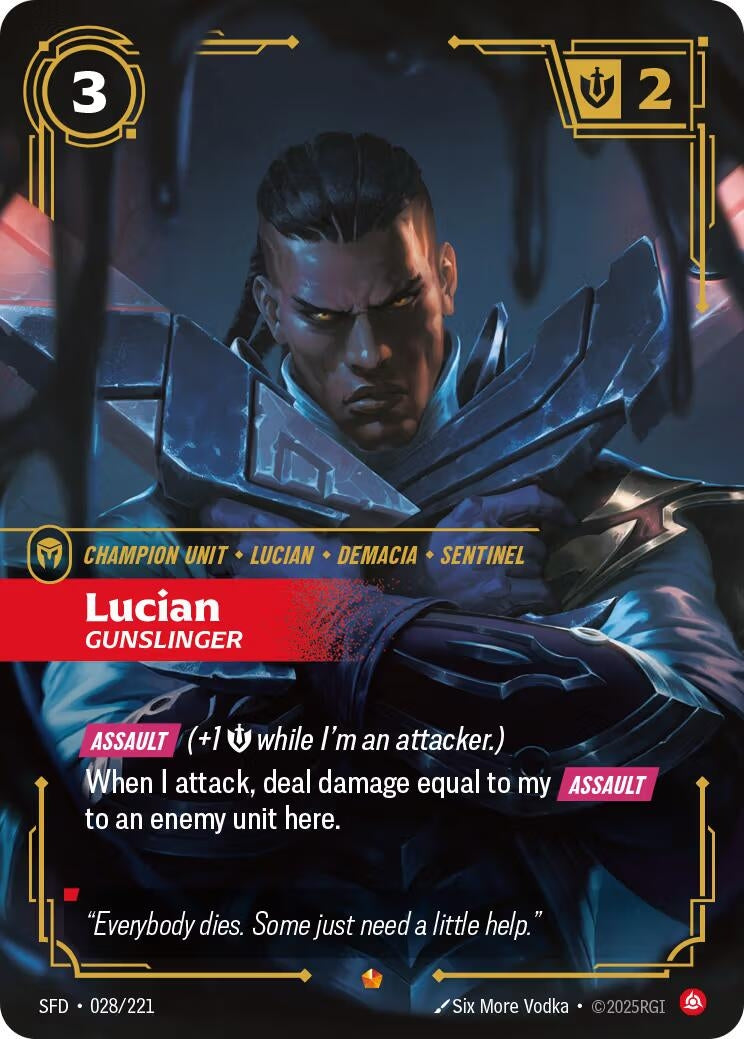 Image for Lucian - Gunslinger (028/221) (SFD) - Riftbound: League of Legends Trading Card Game