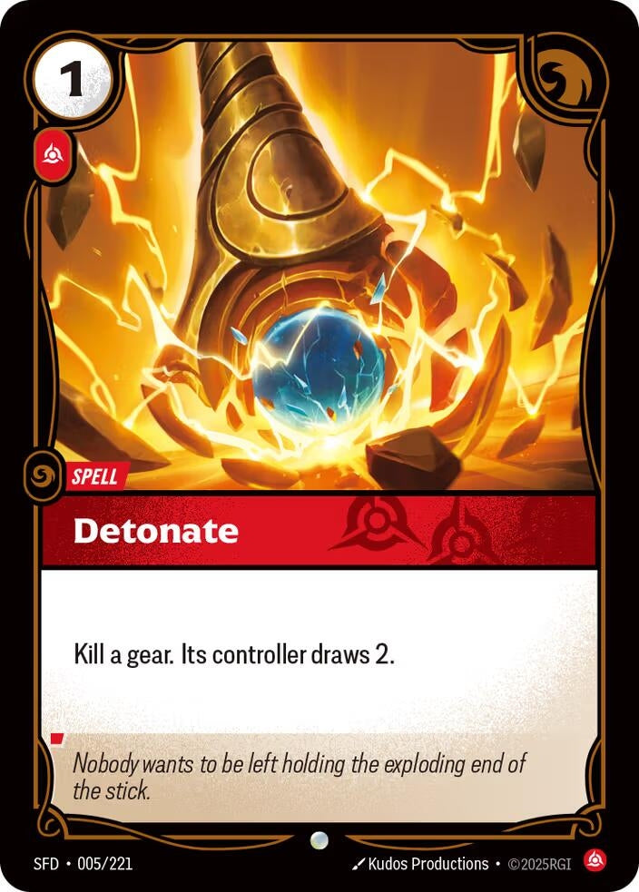 Image for Detonate (005/221) (SFD) - Riftbound: League of Legends Trading Card Game