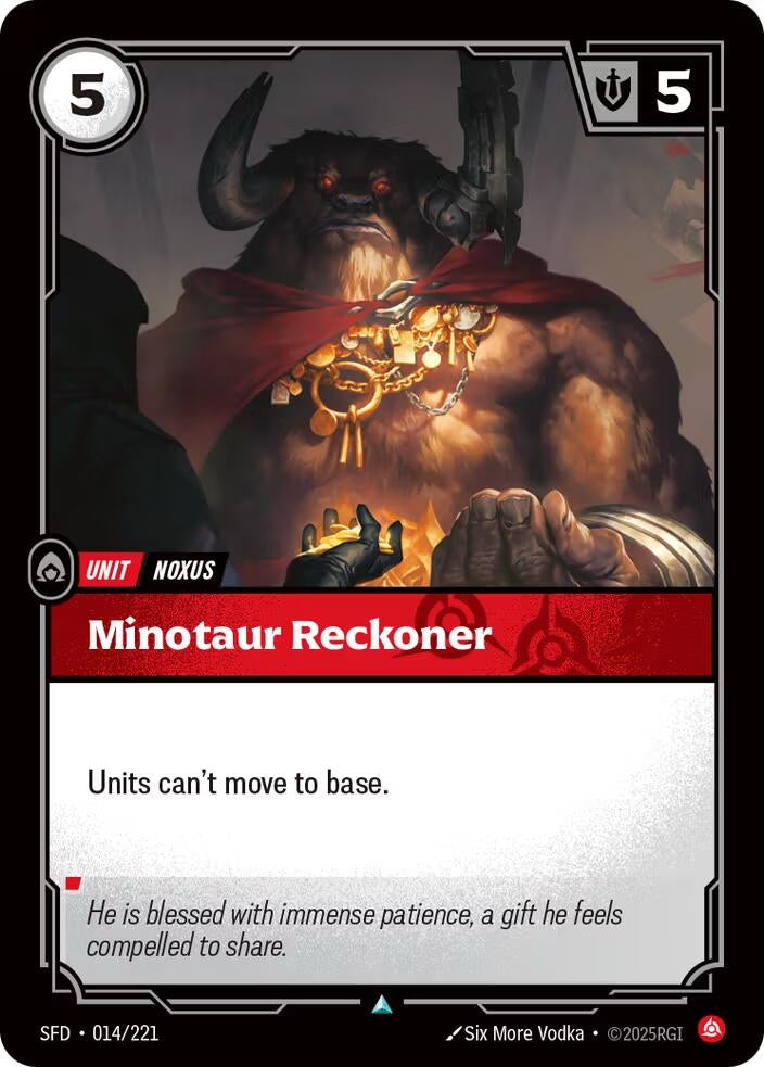 Image for Minotaur Reckoner (014/221) (SFD) - Riftbound: League of Legends Trading Card Game