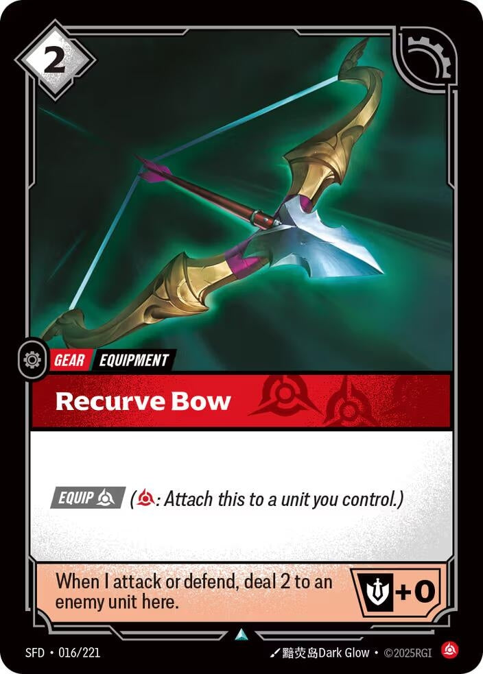Image for Recurve Bow (016/221) (SFD) - Riftbound: League of Legends Trading Card Game