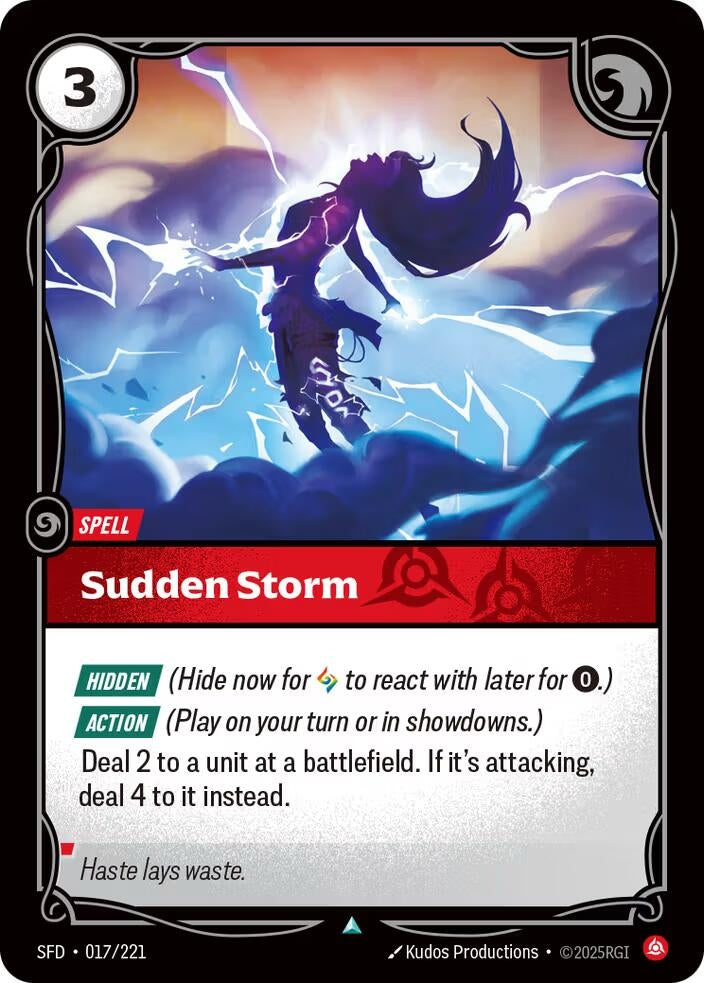 Image for Sudden Storm (017/221) (SFD) - Riftbound: League of Legends Trading Card Game