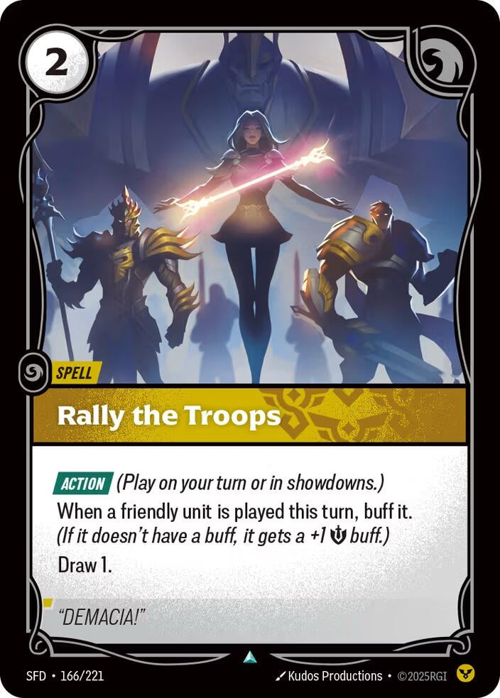 Image for Rally the Troops (166/221) (SFD) - Riftbound: League of Legends Trading Card Game