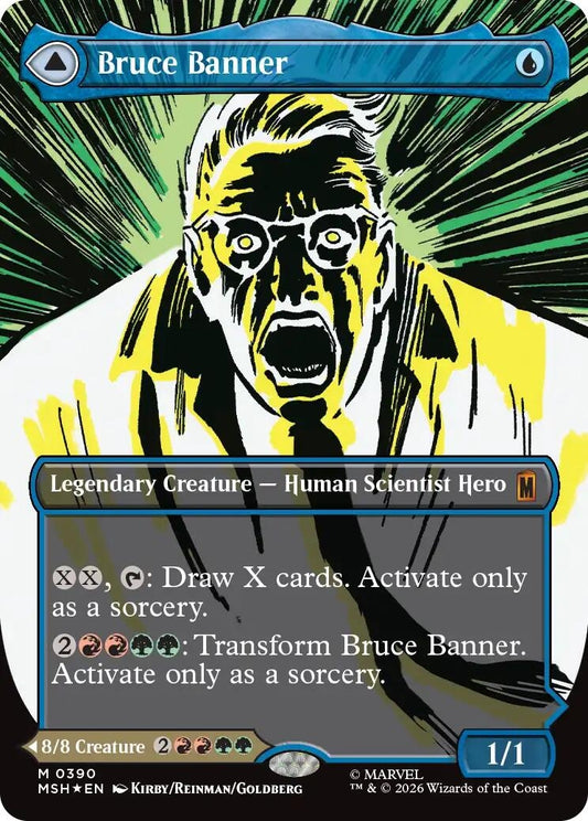 Image for Bruce Banner (Borderless) (0390) (390) (MSH) - Magic: The Gathering