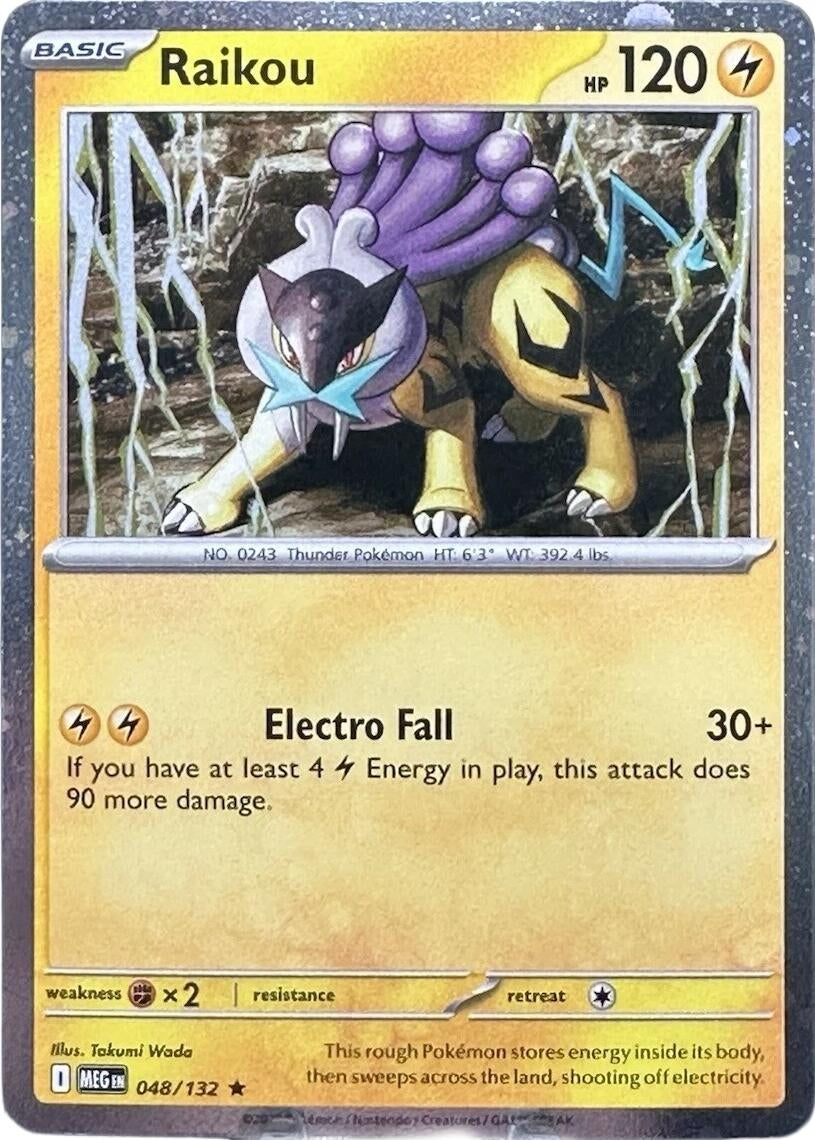 Image for Raikou - 048/132 (Cosmos Holo) (048/132) (MEG) - Pokemon